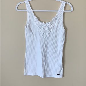 HOLLISTER Lace Embroidered Tank Top (No stains)